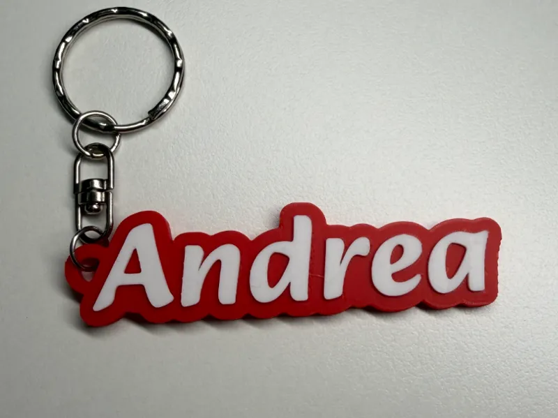Andrea personalized name keychain