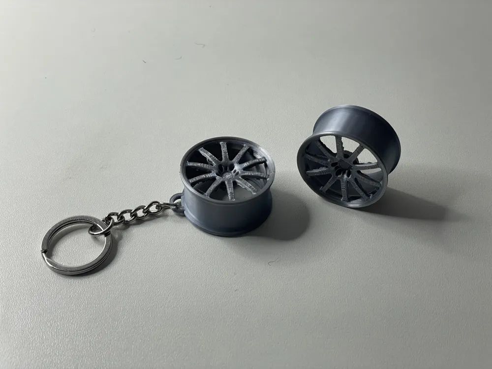 Car Rim Keychain - Dotz - Free 3D Print Model - MakerWorld
