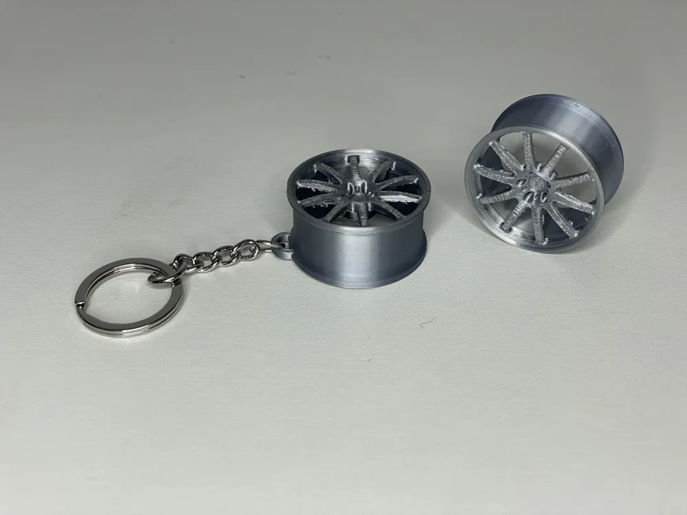 Car Rim Keychain - Dotz - Free 3D Print Model - MakerWorld