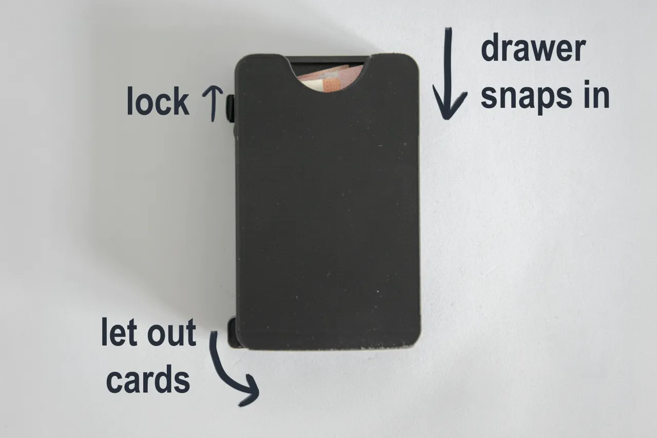 Slim Wallet (V4) - print in place view 4