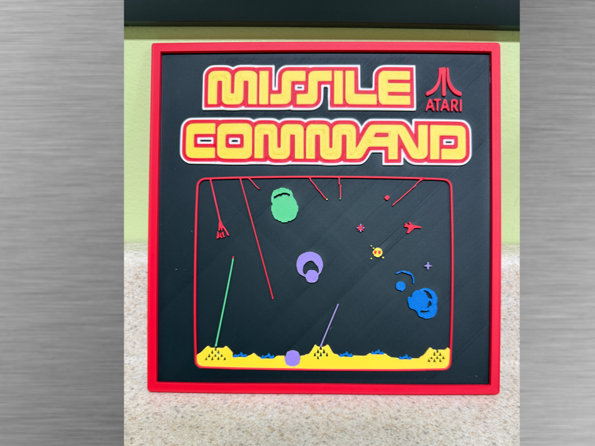 Arcade Art-Missile Command Game Screen