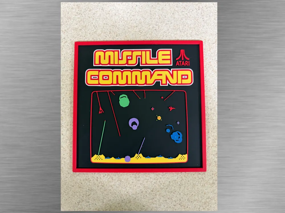 Arcade Art-Missile Command Game Screen - Free 3D Print Model - MakerWorld