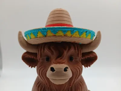 Cinco De Mayo Highland Cow