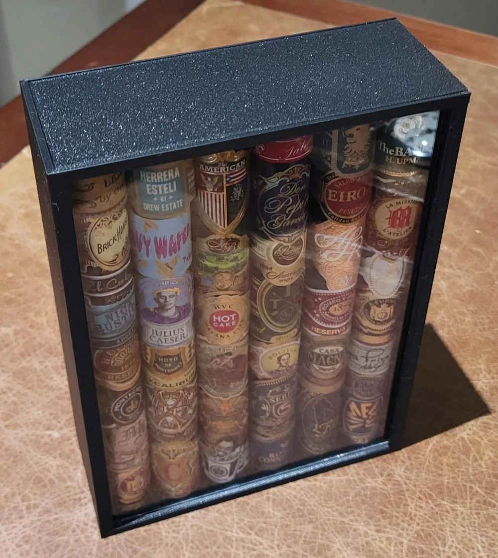 Cigar label display box - Free 3D Print Model - MakerWorld