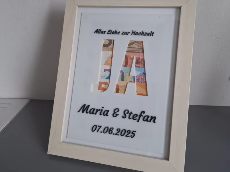 Hochzeitsgeschenk - JA - ANPASSBAR