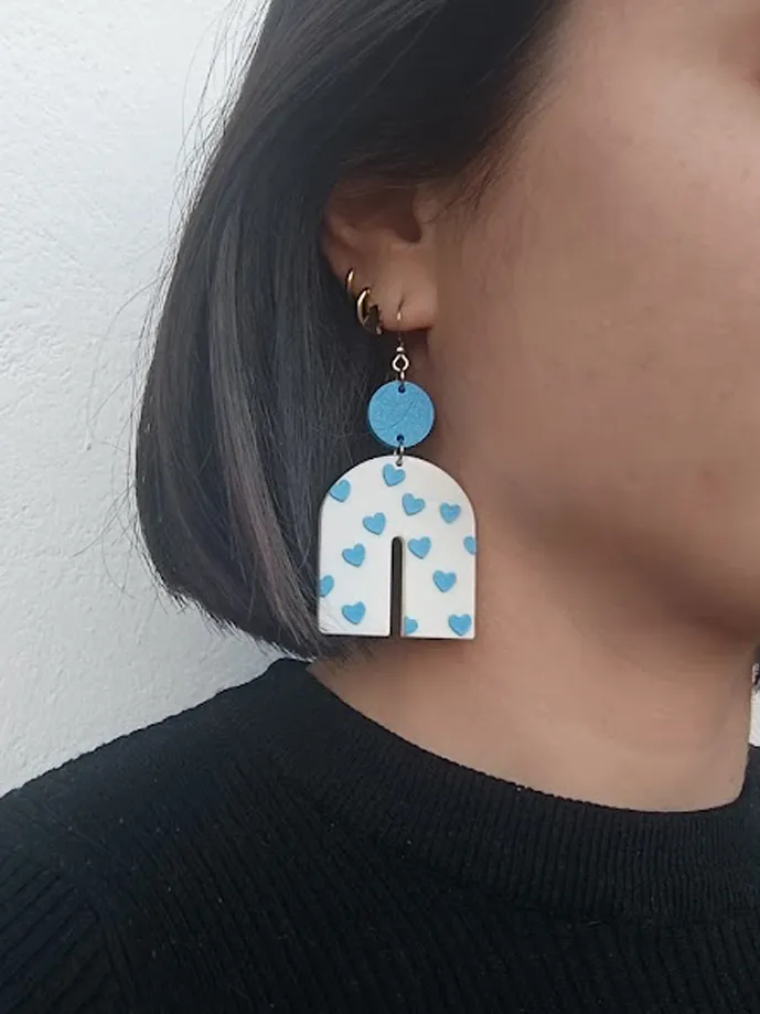 Pendientes Arco Corazones view 2
