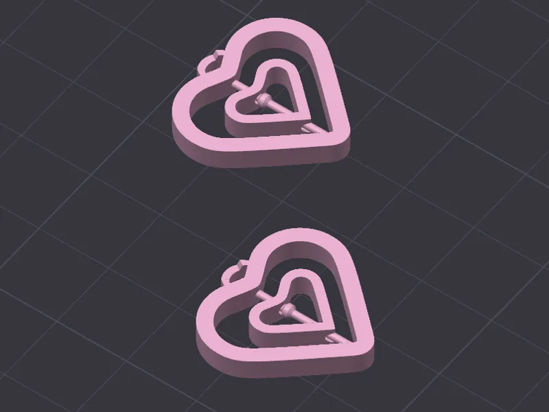 Rotating Heart Earrings