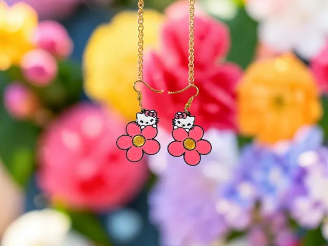 Spring Hello Kitty earrings