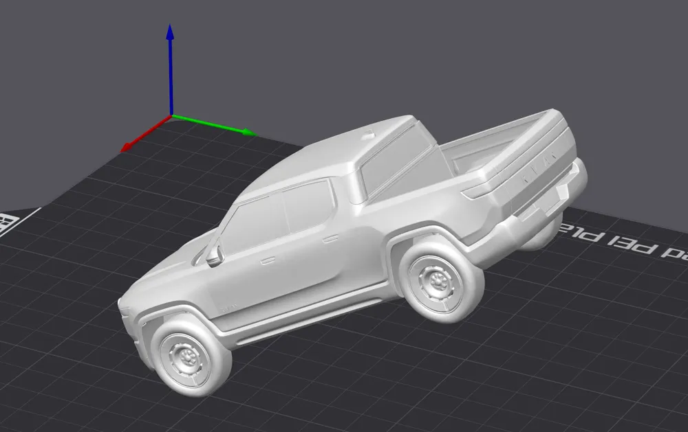 迷你 RIVIAN R1T 汽车模型 - 免费 3D 打印模型 - MakerWorld
