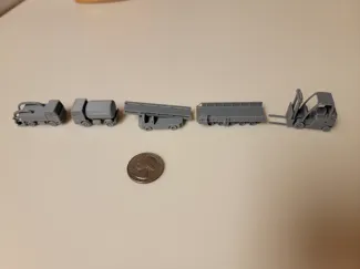 Table Top Game Piece Potable Water Truck