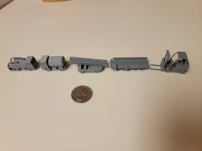 Table Top Game Piece Potable Water Truck