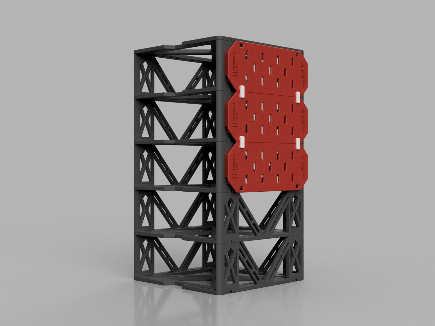 Miniatura 7 do modelo 3D 《无限堆叠》耗材收纳架——无支撑、无五金件纯打印