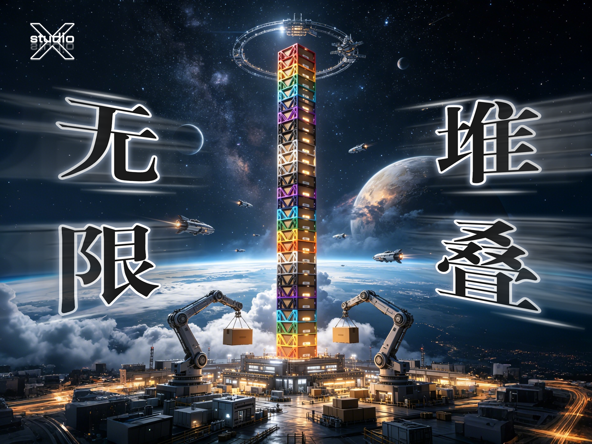 《无限堆叠》耗材收纳架——无支撑、无五金件纯打印