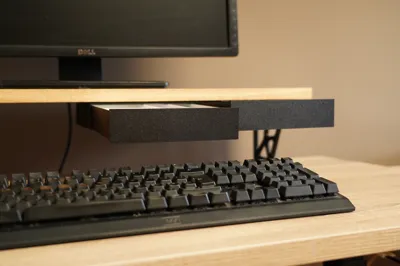 Monitor Rafter Space saving monitor riser with optional drawers by BartBE - MakerWorld