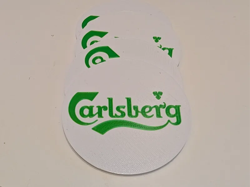 Carlberg 90mm Coaster White