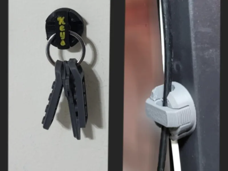 Cable Clip / Key Ring Holder