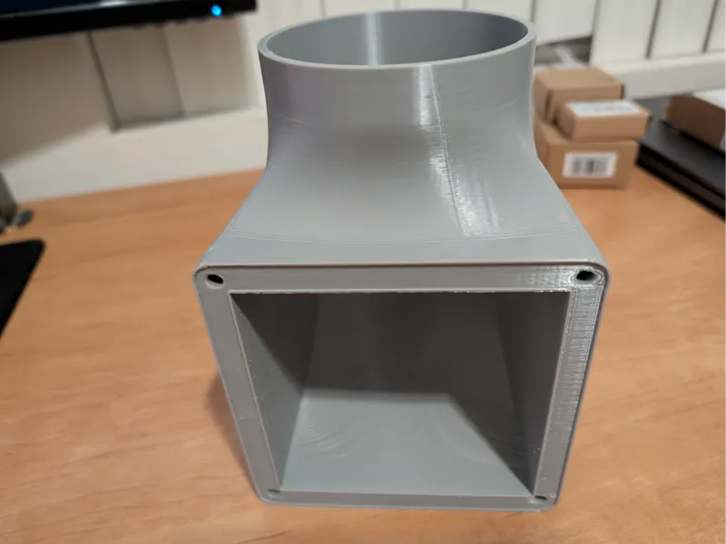 127mm /  5in Server Fan Exhaust - 90 deg