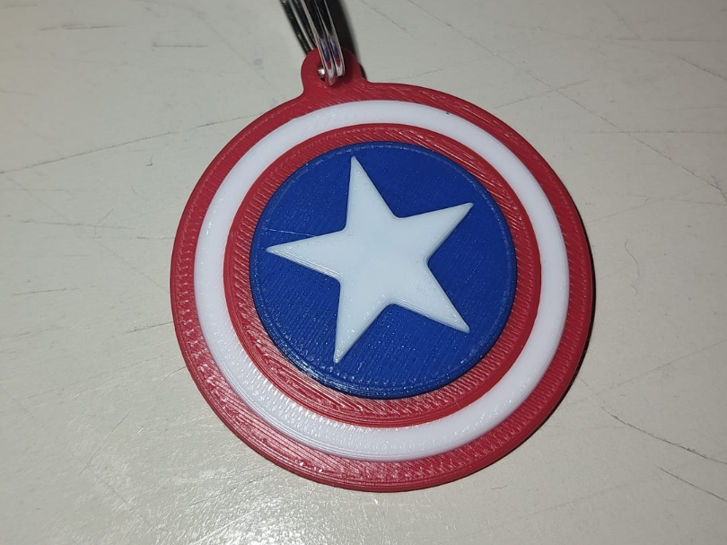 Portachiavi Scudo capitan america