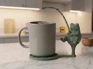 Fishing Frog Teabag Holder