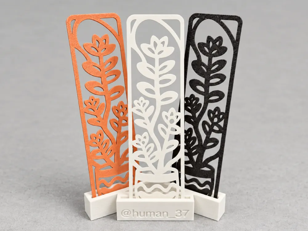 Flower Pot Bookmark | Wildflowers - Free 3D Print Model - MakerWorld