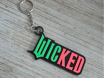 Wicked logo keychain