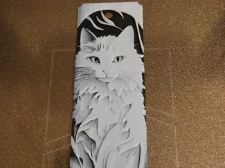 Paper Craft Cat Bookmark