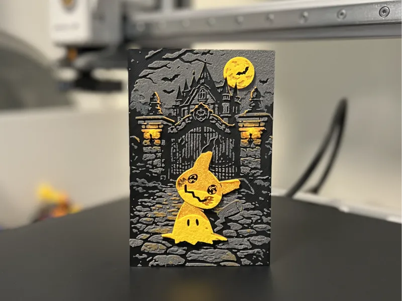 Mimikyu Haunted House HueForge