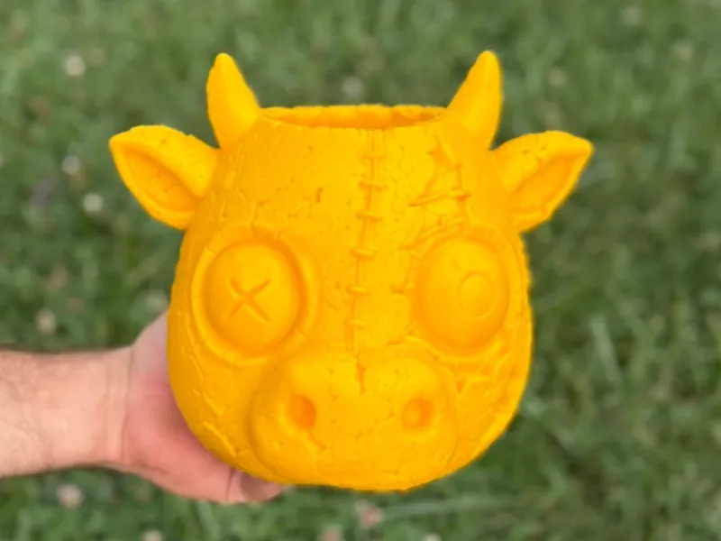 Zombie Cow Planter