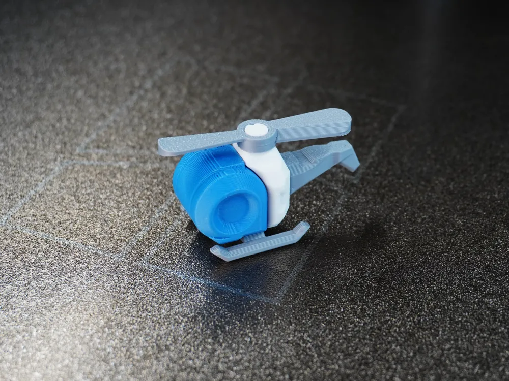 Mini Helicopter Model Mini Helicopter - Kit Card - Free 3D Print Model - MakerWorld