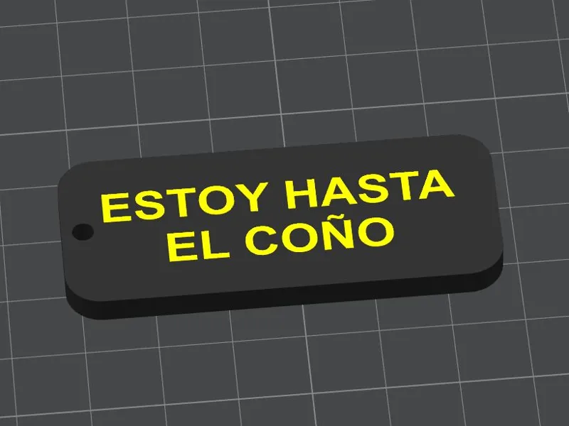 Llavero Estoy hasta el coño