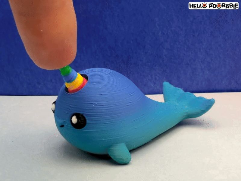 Narwhal Clicker Fidget Toy