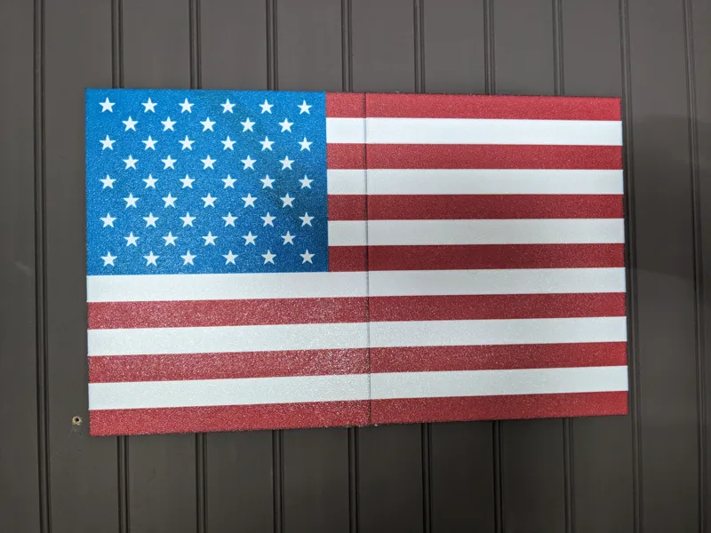 Two Parts US Flag
