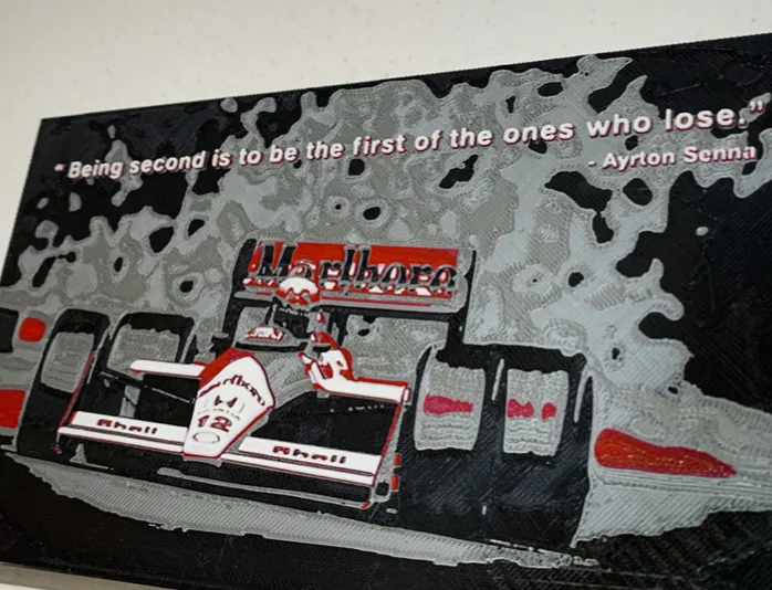 Ayrton Senna Hueforge Quote