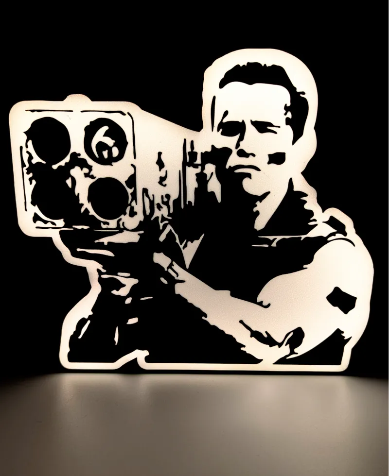Commando Arnold Schwarzenegger - light box (1 AMS)