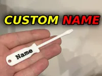 Custom Name ScrewdriverKeychain - Fully Personalized