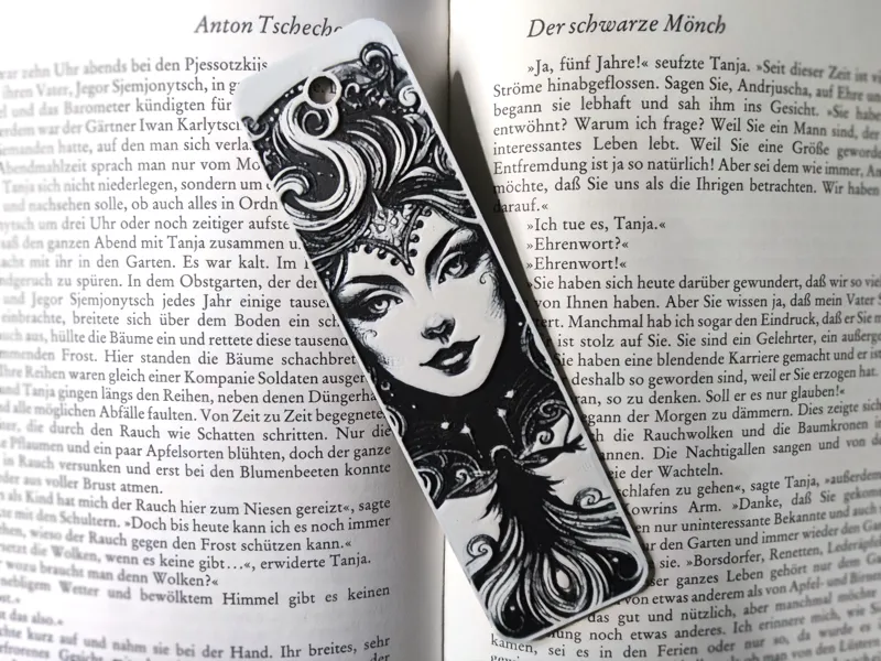 HueForge - Bookmark Fantasy Fairy Queen 3Colors black and white