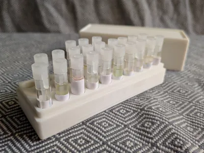 Perfume samples storage box with lid (3 sizes)