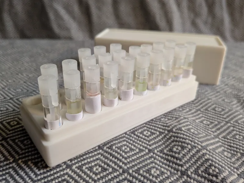 Perfume samples storage box with lid (3 sizes)