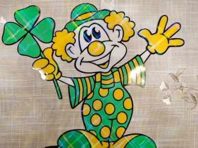 Clown with Clover for Carnival to Hang