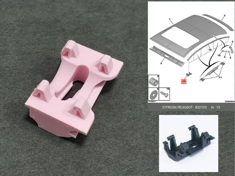 Peugeot 607 moulding clip 832123