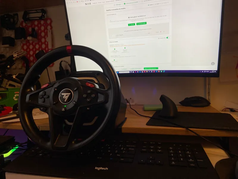 support volant t128