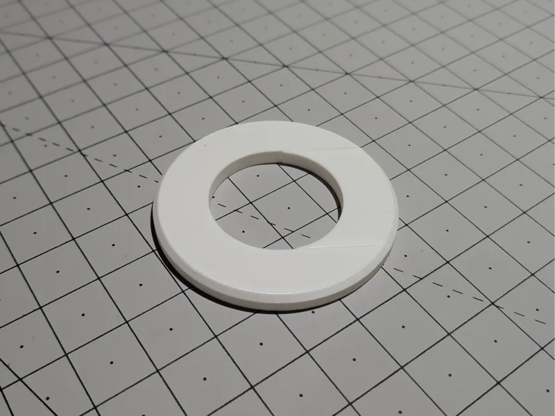 Split Flange Snap-On Escutcheon for 2" PVC Pipe
