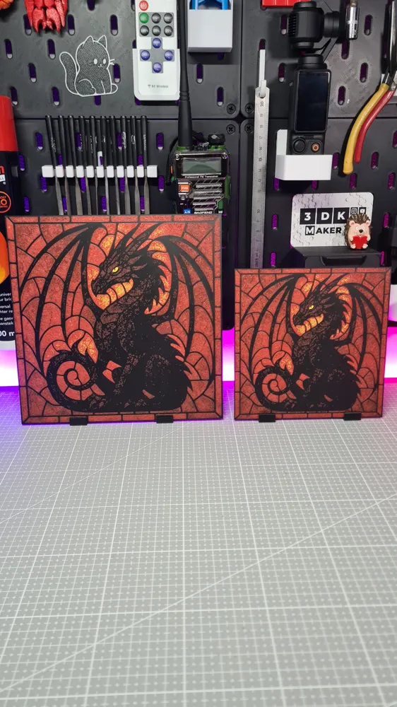 Black Dragon - Hueforge - 3 Colors - Free 3D Print Model - MakerWorld