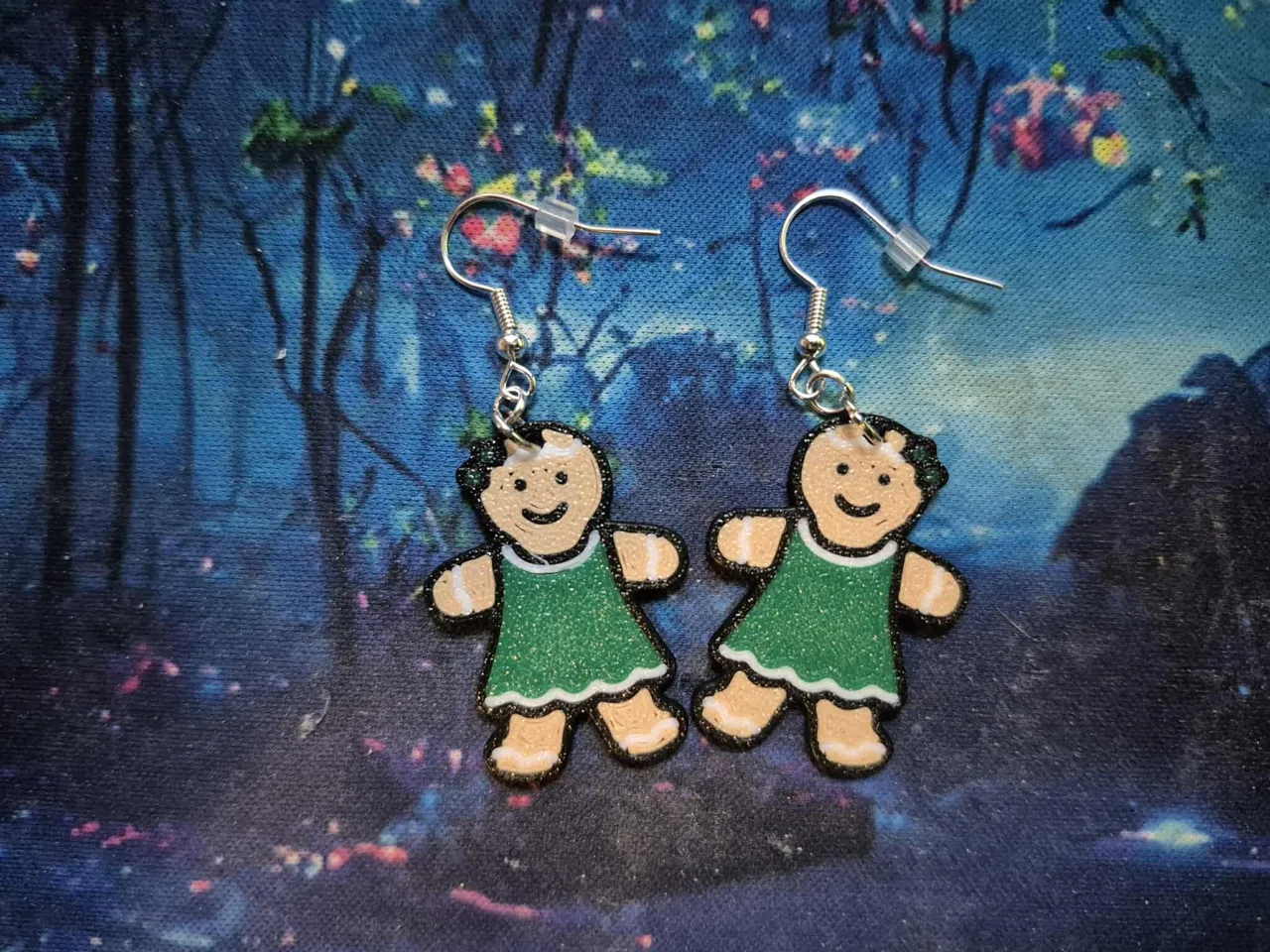 Gingerbread Girl Earrings view 2