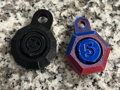 Customizable Dice Fidget Keychain