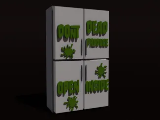 Walking Dead Produce Fridge Magnet