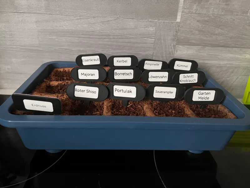Seeding or plant signs