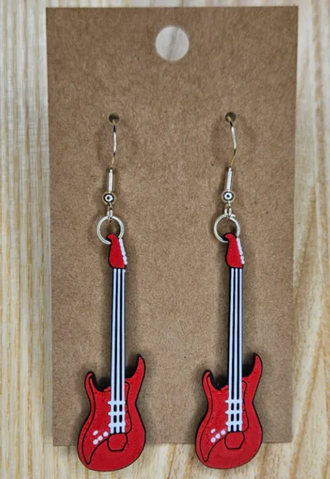 Guitar Earrings