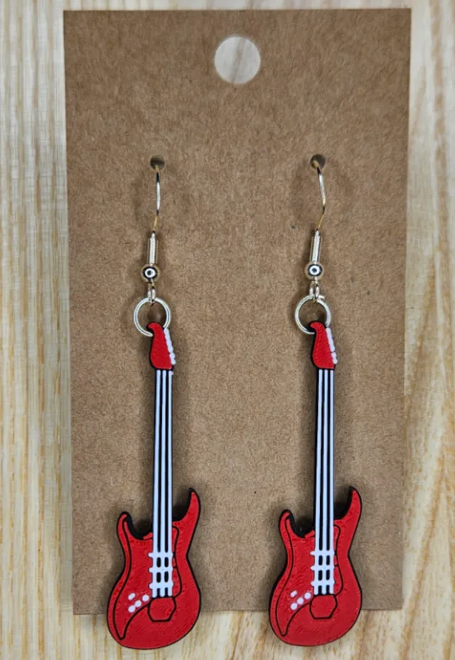 Guitar Earrings