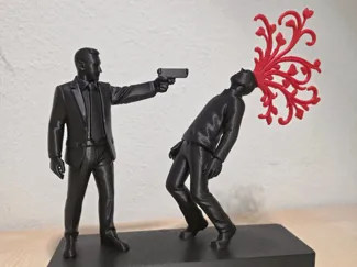 HEADSHOT Love & Bullets - Surreal Art Piece